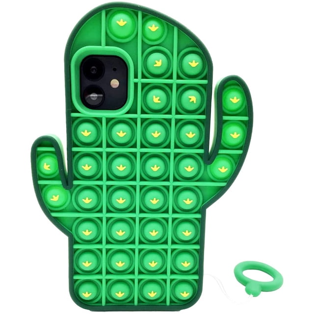 Pop Its Phone Case Fidget Phone Case Silicone Pop Its Case Compatible with iPhone 12,12 Pro,11,Xr,7,8