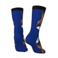 thumbnail image 5 of Women Crew Graphic Print Tube Socks Michigan Flag Pattern Design Ladies Socks, 5 of 7