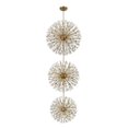 thumbnail image 6 of Elegant Lighting Vera 25.5" Modern Metal/Crystal Chandelier in Satin Gold/Clear, 6 of 10