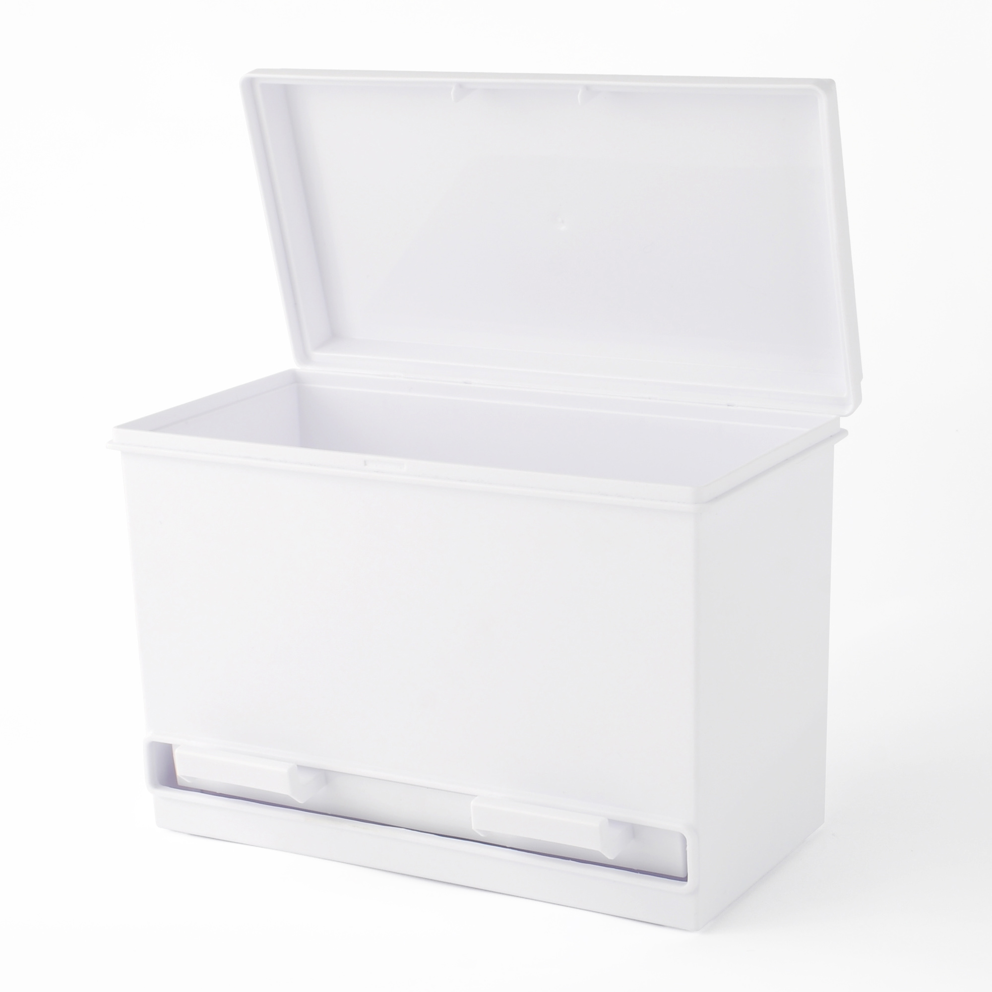 Dispensador de lápices de plástico blanco Pen+Gear, organizador de escritorio 3