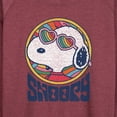 thumbnail image 3 of Peanuts - Groovy Snoopy - Women's Lightweight French Terry Long Sleeve Shirt, 3 of 6