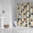 thumbnail image 2 of Pioneer Flower Floral Print Pattern Shower Curtain 72"x84", Bathroom Decorative Shower Curtain Set with 12 Hooks, Waterproof Washable, 2 of 6