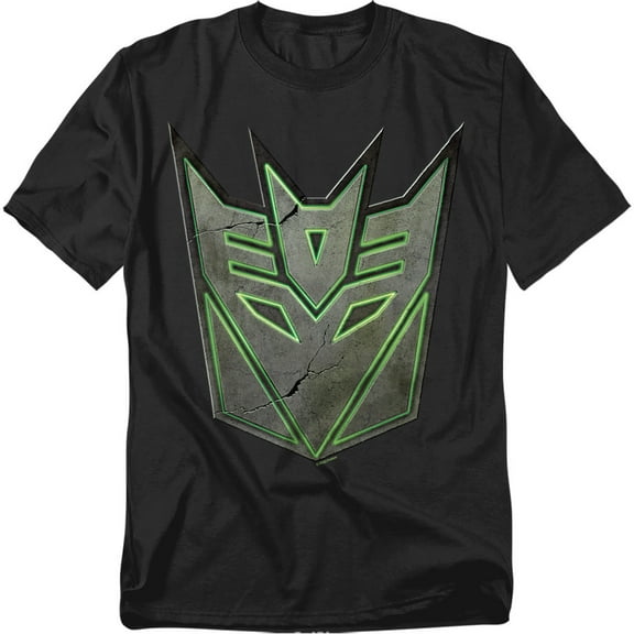 Transformers T-Shirt Glowing Decepticon Logo Unisex Graphic Tee for Men & Women