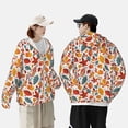 thumbnail image 4 of Balery Colorful Maple Leaves Sudadera ligera de manga larga con capucha y protección solar UPF 50+ para hombre y mujer, ideal para pesca y running-XX-Large, 4 of 7