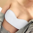 thumbnail image 2 of Women Strapless Bandeau Bra WireâFree Thin Summer Antiâ Padded PushâUp Invisible TubeâTop Bralette, 2 of 6