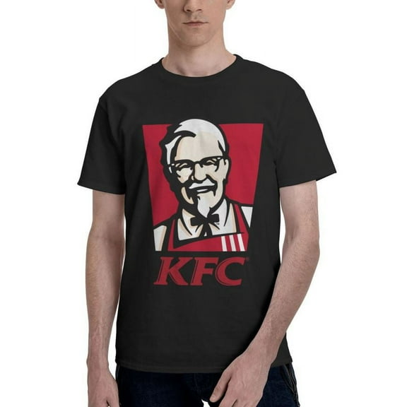 Kfc Logo Men'S Basic Short Sleeve T-Shirt Fad Black Small