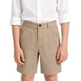 thumbnail image 4 of Odeerbi Niños Niñas Traje Shorts Color Sólido Uniforme Escolar Shorts Con Bolsillos, 4 of 9