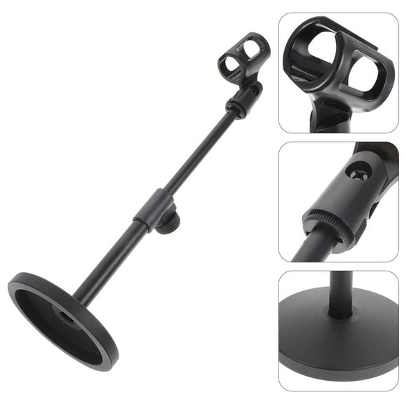 ULTNICE adjustable mic stand Mic Stand Metal Black for Studio Recording 1Set