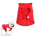 thumbnail image 4 of Pet Clothes, Prevent Hair Loss Red Puppy Winter Vest Beautiful  For Small Dogs L, 4 of 8