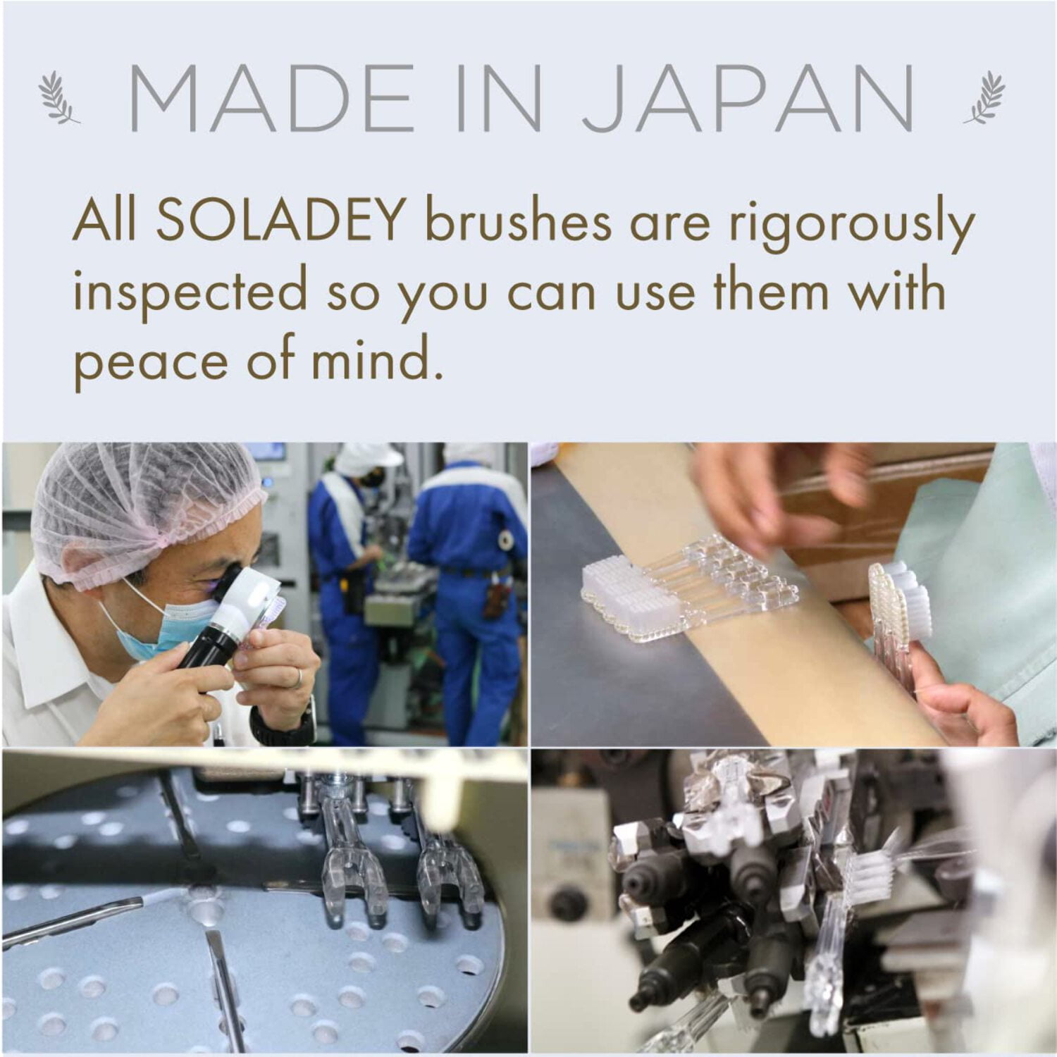 Soladey Ionic Toothbrush Replacement Brush Heads Refill 4 Count -3 Row Medium BristleIonic Made in JAPAN - Shiken