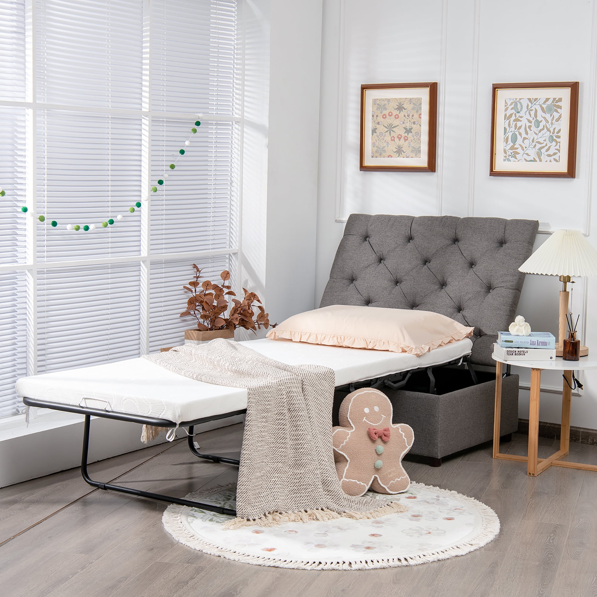 Ottoman bed chair discount