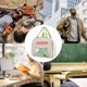 thumbnail image 5 of Una linda bolsa de almuerzo de dibujos animados abierta lateralmente a los estudiantes para trabajar con una bolsa aislante de arroz individual, 5 of 5