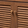 thumbnail image 5 of Bowery Hill Wood 11-Shelf and Drawer Shoe Cabinet in Walnut Brown, 5 of 10