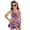 Pink Leopard Print, variant on Uourmeti Cute Black Cat Silhouette Skirted One-Piece Swimsuit for Girls - Quick Dry, Stretchy Swim Dress for Beach & Pool Vacations
