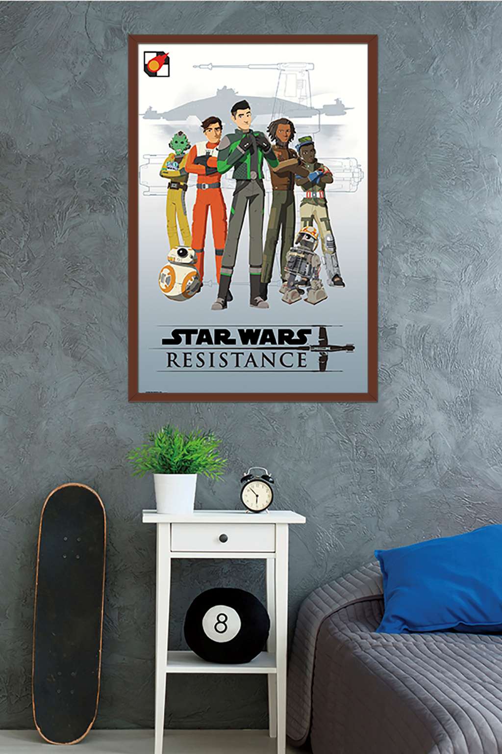 Star Wars: Resistance - Crew Wall Poster, 22.375" x 34", Framed