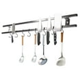 thumbnail image 2 of 24In Magnetic Knife Holder, 304 Stainless Steel, Wall Mounted Knife Magnetic Strip with 8 Hooks for Kitchen, 2 of 11
