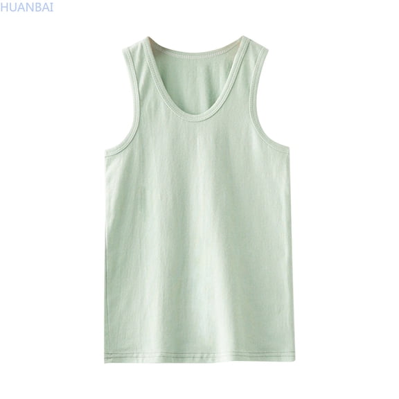 HUANBAI Toddler Kids Girls Dance Tank Top Racerback Crop Tank Top Soild Sleeveless Sports Dance Top Ballet Gymnastics Dancewear Summer Blouse for Girls 18-24 Months