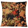 thumbnail image 1 of S4Sassy Black Floral Print Cushion Case Home Decorative Square Pillow Cover-Choose Size-18 x 18 Inches, 1 of 4