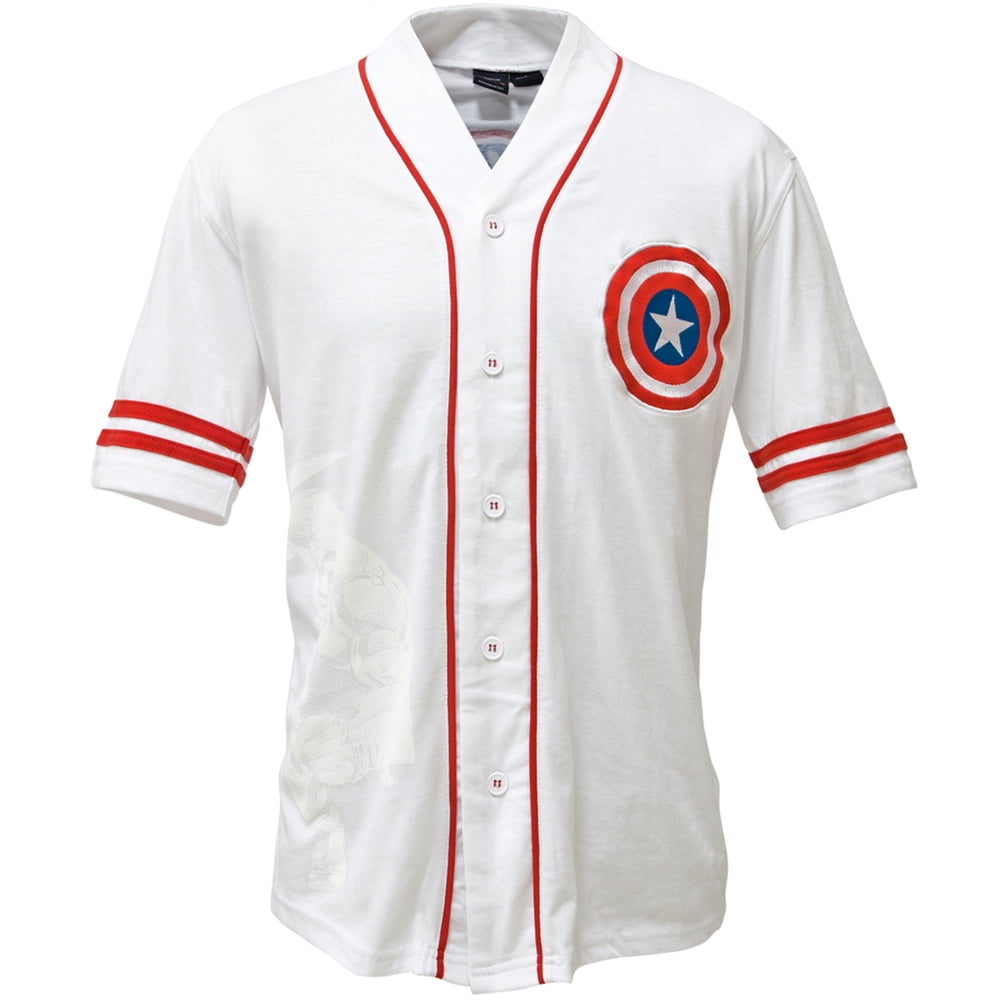 captain america baseball jersey