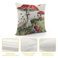 thumbnail image 4 of Qinduosi Throw Pillow Cases Mushroom Agaric Lotus&nbsp;Leaves&nbsp;Spring Home Decor Throw Pillow Cover Super Soft Square White, 4 of 5