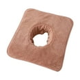 thumbnail image 1 of Toalla con orificio para la cara para mesa de , suave, resistente, cómoda, ligera, reutilizable, toalla de para salones de belleza y spas Café ligero, 1 of 9