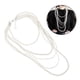 thumbnail image 5 of Collar de perlas de imitación de varias capas para mujer, elegante collar de cuentas de varias hebras para suéteres, moderno y versátil, adorno para el cuello, 5 of 7