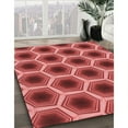 thumbnail image 3 of Ahgly Company Machine Washable Indoor Square Transitional Red Area Rugs, 6' Square, 3 of 7