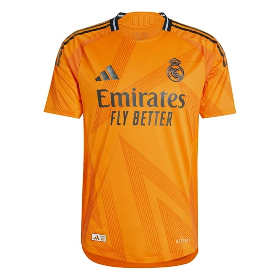 adidas Real Madrid Men’s Authentic Away Jersey 2024/25 (US, Alpha, XX-Large, Regular, Regular, Crew Orange)