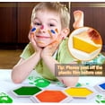 thumbnail image 6 of 7" Large Ink Pads for Kids - Handprint Footprint Size Rainbow Stamps Pad, Safe & Washable Ink Pad for Fingerprint Painting Card Making Stamp Crafting Paper Wood Fabric Scrapbook Kids Birthday Gifts, 6 of 7