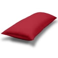 thumbnail image 1 of Bare Home Funda de Almohada Corporal - Cierre de Cremallera - Ultra Suave - Doble Cepillado - Rojo, 1 of 8