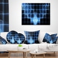 thumbnail image 3 of Designart Bright Blue Bat on Radar Screen - Abstract Throw Pillow - 18x18, 3 of 4