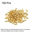 thumbnail image 3 of 100Pcs Cord End Caps 2.8mm End Cap Barrel Beads Kumihimo End Caps Brass for Jewelry Making 3.5mm Length Gold, 3 of 5
