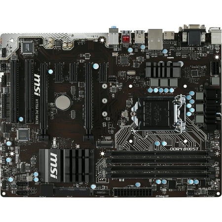 1 Gig Sdram - MSI H170A PC MATE Desktop Motherboard - Intel H170 Chipset - Socket H4 LGA-1151 - ATX - 1 x Processor Support - 64 GB DDR4 SDRAM Maximum RAM - 2.13 GHz Memory Speed Supported - DIMM, UDIMM -