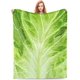 thumbnail image 1 of Manta de lechuga fresca, manta suave y difusa para viajes, para dormitorio, sala de estar, sofá, oficina, coche, regalo para todas las estaciones para niñas, niños, mujeres y hombres, 50 x 40 pulgadas, 1 of 8