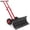 7#, variant on Snow Shovel with Wheels, Heavy Duty Double Rod Wheeled Snow Pusher with 29" W × 19.8" H Metal Blade, Angle & Height Adjustable Handle for Driveway Sidewalk Yard