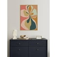 thumbnail image 5 of Kate and Laurel Sylvie Morning Hibiscus Framed Canvas Wall Art by Alicia Bock, 23x33 Natural, Colorful Plant Illustration Art for Wall, 5 of 6