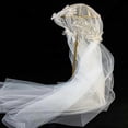 thumbnail image 4 of Vintage Women Wedding Veil Floral Lace Applique Elegant Bridal Accessories, 4 of 5