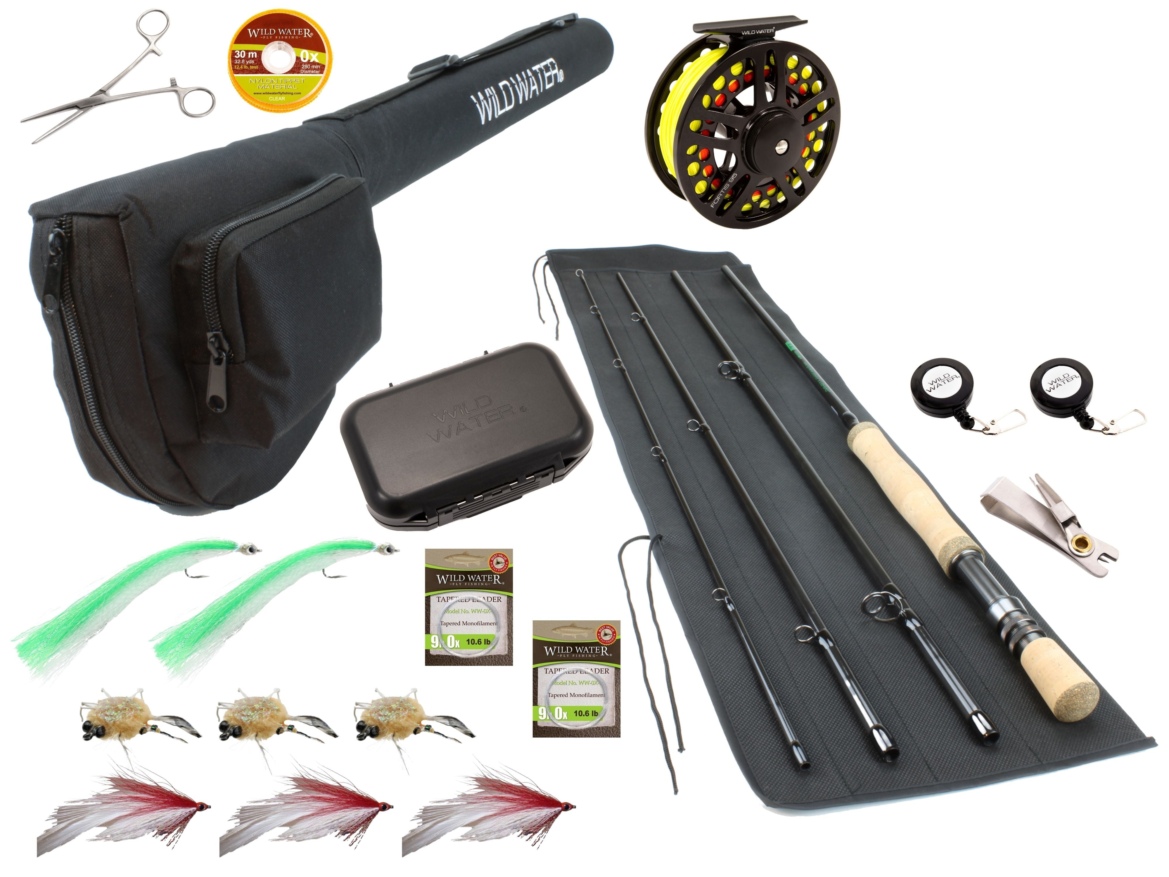 Wild Water Fly Fishing, 9 Foot, 7 and 8 Weight Rod and CNC Reel