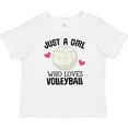 thumbnail image 3 of Inktastic Just a Girl Who Loves Volleyball Girls Baby T-Shirt, 3 of 5