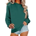 thumbnail image 1 of Haut de sous-Vêtements Thermiques pour Femmes en Liquidation, Chandail à Capuche en Polyester pour Femmes, Chandails en Molleton Col Rond pour Femmes, Hauts Décontractés Tendance à Manches Longues pour Adolescentes, Chandail en Molleton Col Rond, Vêtements, Tenues 2024, 1 of 5