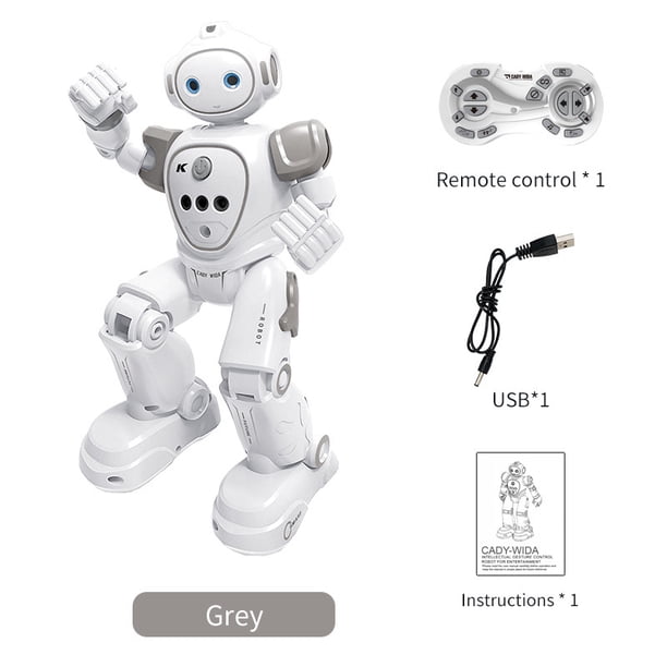Juguete Robot Inteligente con Mando a Distancia, Juguete Educativo que Camina, Canta y Baila, Juguetes Robóticos Inteligentes para Niños, Regalos de Navidad, a partir de 6 años AMMAO TOY230209-3458toy