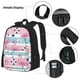 thumbnail image 3 of Balery Pink Striped Flamingo Mochila Escolar 3 en 1 para Niños - Mochila Resistente con Lonchera Térmica y Estuche - Mochila Escolar para Niños y Niñas, 3 of 7