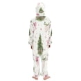 thumbnail image 3 of Soft Big Kids Onesie Pajamas Cozy Loose-Fit Jumpsuits for kids with Pockets for Christmas Lounge & Play Champagne Glasses and Christmas Tree, 3 of 8