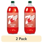 (2 pack) 7UP Caffeine Free Shirley Temple Pomegranate and Cherry Flavored Soda Pop, 2 L bottle