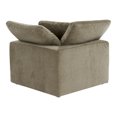 thumbnail image 4 of Moe's Home Collection Terra Corner Chair Desert Sage Fabric Corner Chairs, 4 of 7