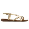 thumbnail image 1 of Sandalias Via Bella para Mujer 4016 crema 24.5, 1 of 6