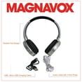 Magnavox MBH542SG Foldable Bluetooth Headphones Gray