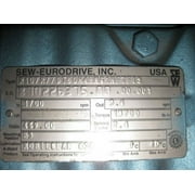 Sew Eurodrive R107R77D 1HP Ratio:469.0 Gear Reducer NEW