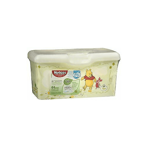 Unscented 64 ea HUGGIES Natural Care Baby Wipes Pack of 3 