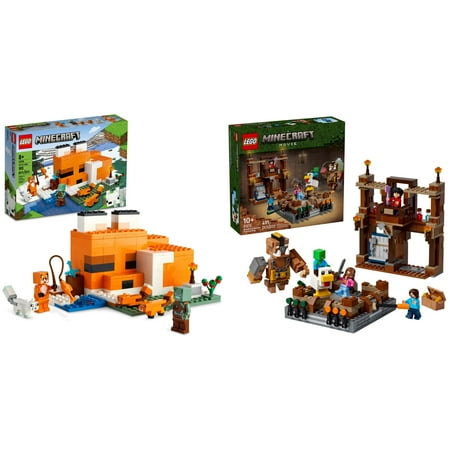 LEGO Minecraft The Fox Lodge House and Woodland Mansion Fighting Ring